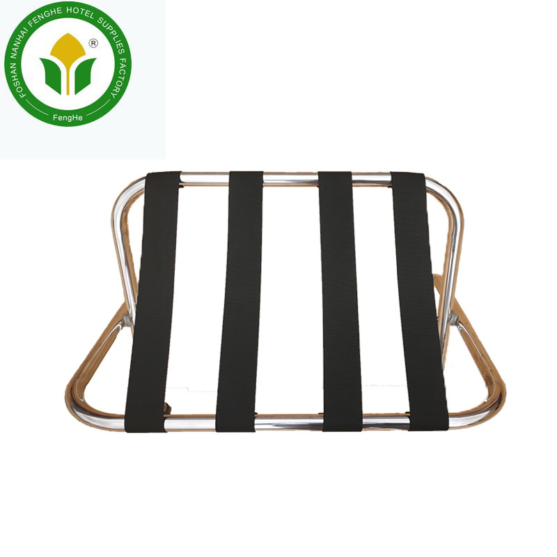 Hotel bedroom metal folding luggage stand luggage rack