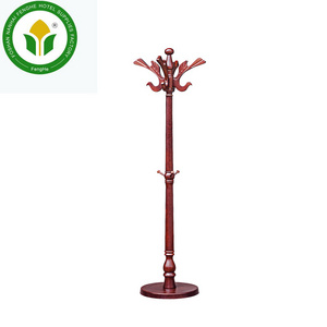 Hospitality supplies vertical wooden antique clothes hangers standing clothes tree clothes rack