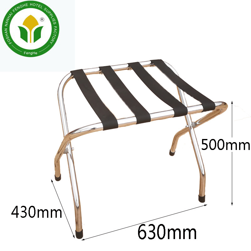 Hotel bedroom metal folding luggage stand luggage rack