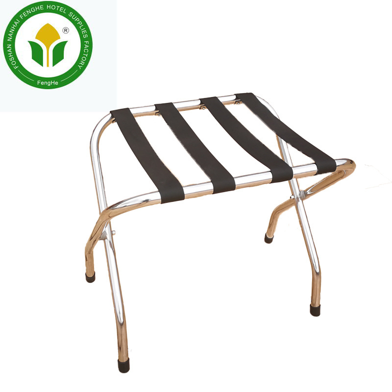 Hotel bedroom metal folding luggage stand luggage rack