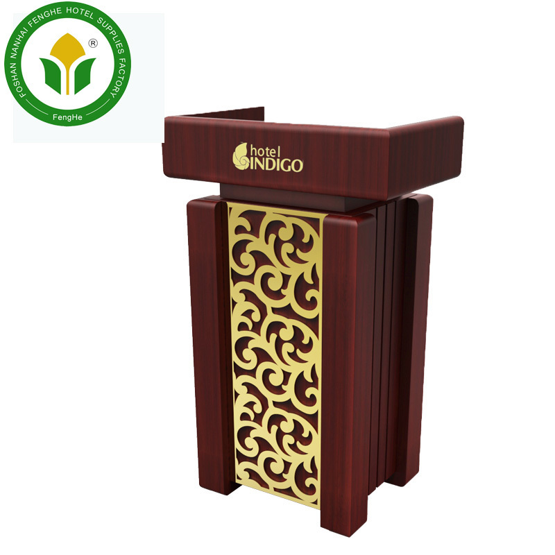 Hotel hall wooden rostrum speech lectern church pulpit podium