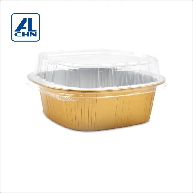 650ML Aluminum foil container disposable portable outdoor use bbq pans durable trays