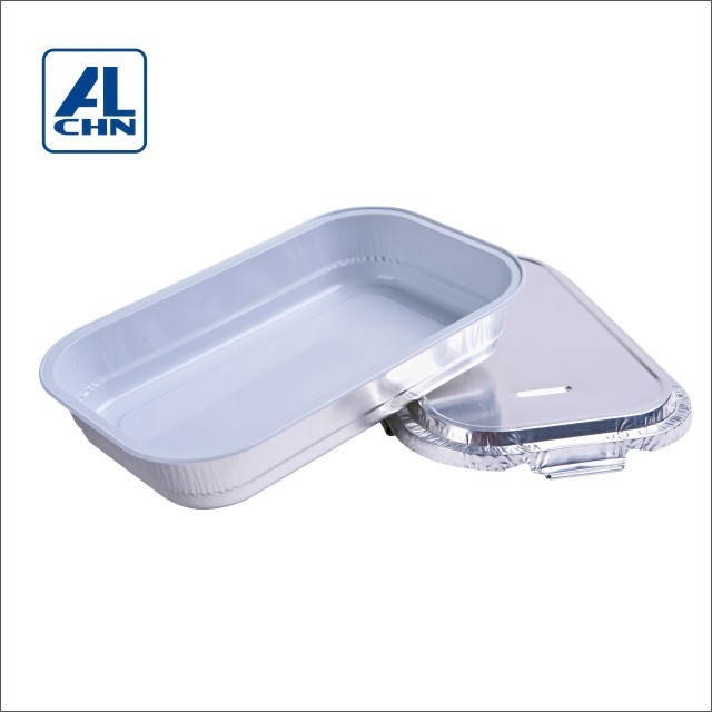 ALCHN 300ML/10oz  Disposable Airline  Aluminum Foil Food Packaging Food Grade Container / Tray /Lunch Box