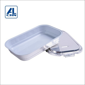 ALCHN 300ML/10oz  Disposable Airline  Aluminum Foil Food Packaging Food Grade Container / Tray /Lunch Box