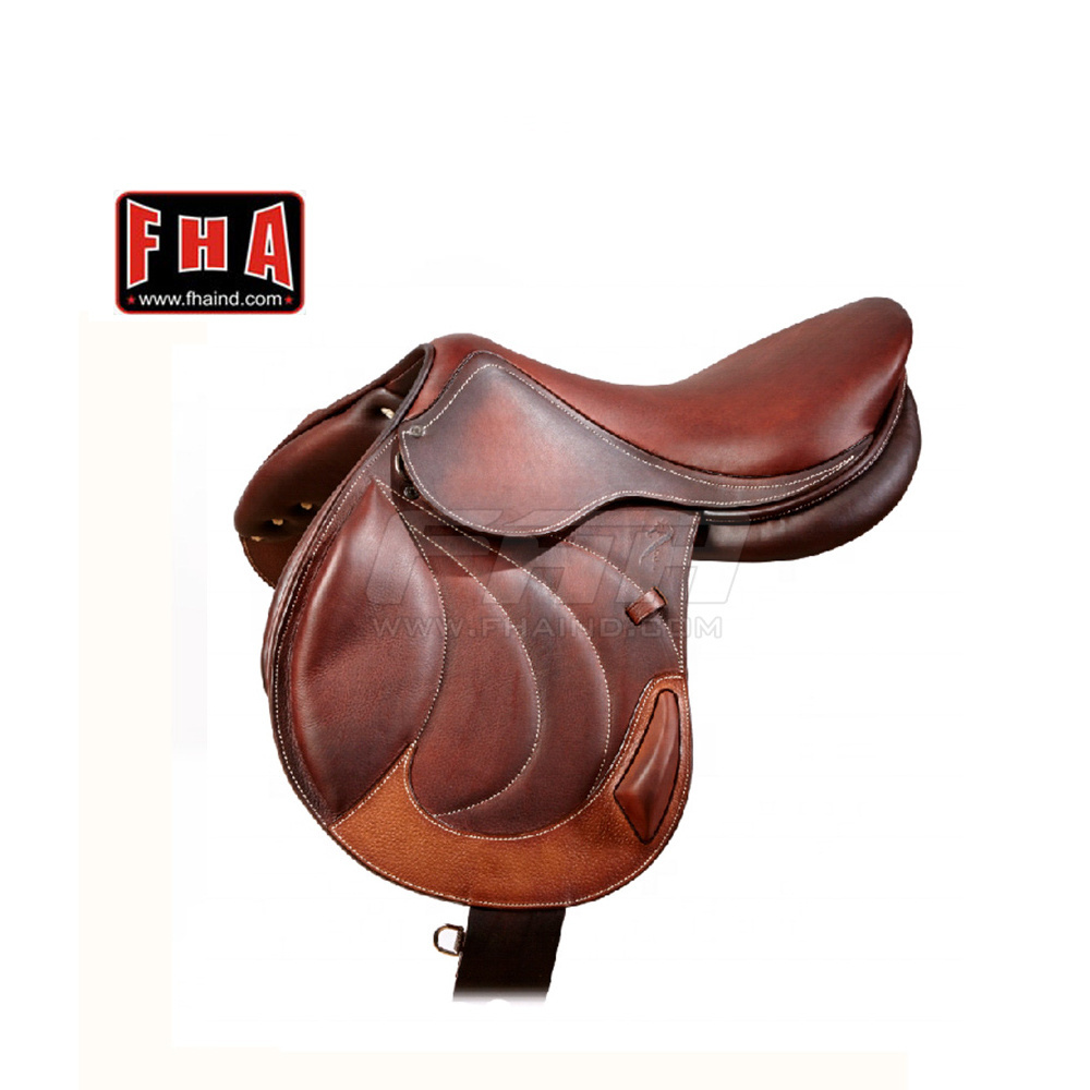 Western Horse Saddle Leather Seat Tree OEM Customized Style Color Horse Saddle