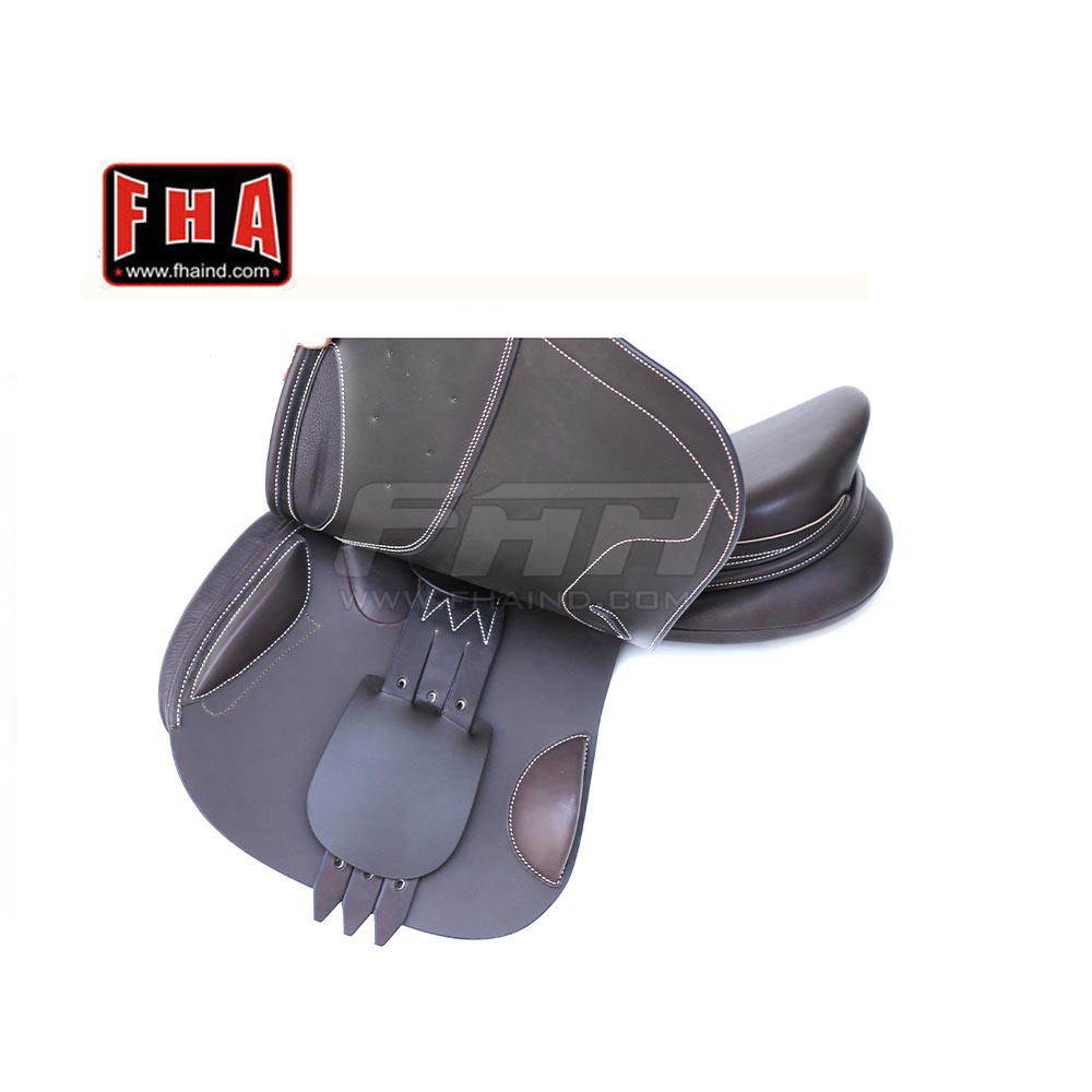 Western Horse Saddle Leather Seat Tree OEM Customized Style Color Horse Saddle