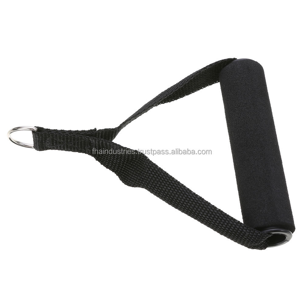 Cable Attachments Soft Handle Stirrup Grips Long Strap with D Hook For Gym Exercise Workout Training Gym Accessories