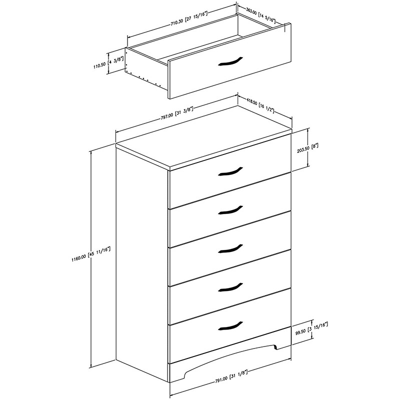 Phoenix Handicrafts Supplier Direct Sales wooden white locker cabinet chest of drawers for clothes