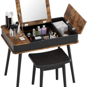 Vanity Table Phoenix Home Vanity Dresser Mirror Storage Foldable Vanity Table For Makeup