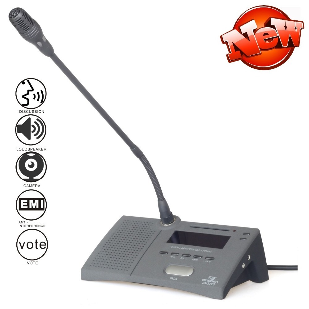 SINGDEN SM212V digital voting conference microphone  table type microphone discussion conference system