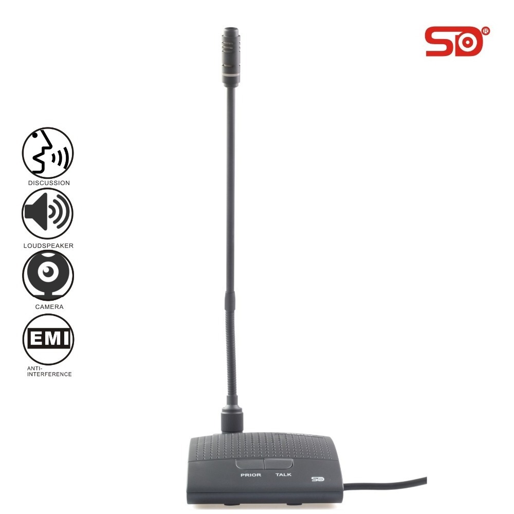 SINGDEN hot selling wired digital conference system video conference system conference room microphone