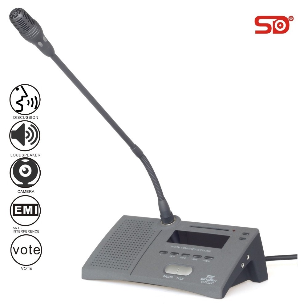 SINGDEN SM212V digital voting conference microphone  table type microphone discussion conference system