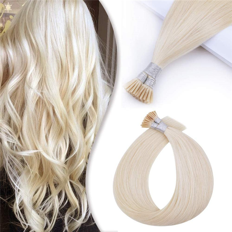 FH Customize Color Raw I Tip Real Human Hair Straight Remy I-Tip Hair Extension Keratin I Tip Human Hair Extensions