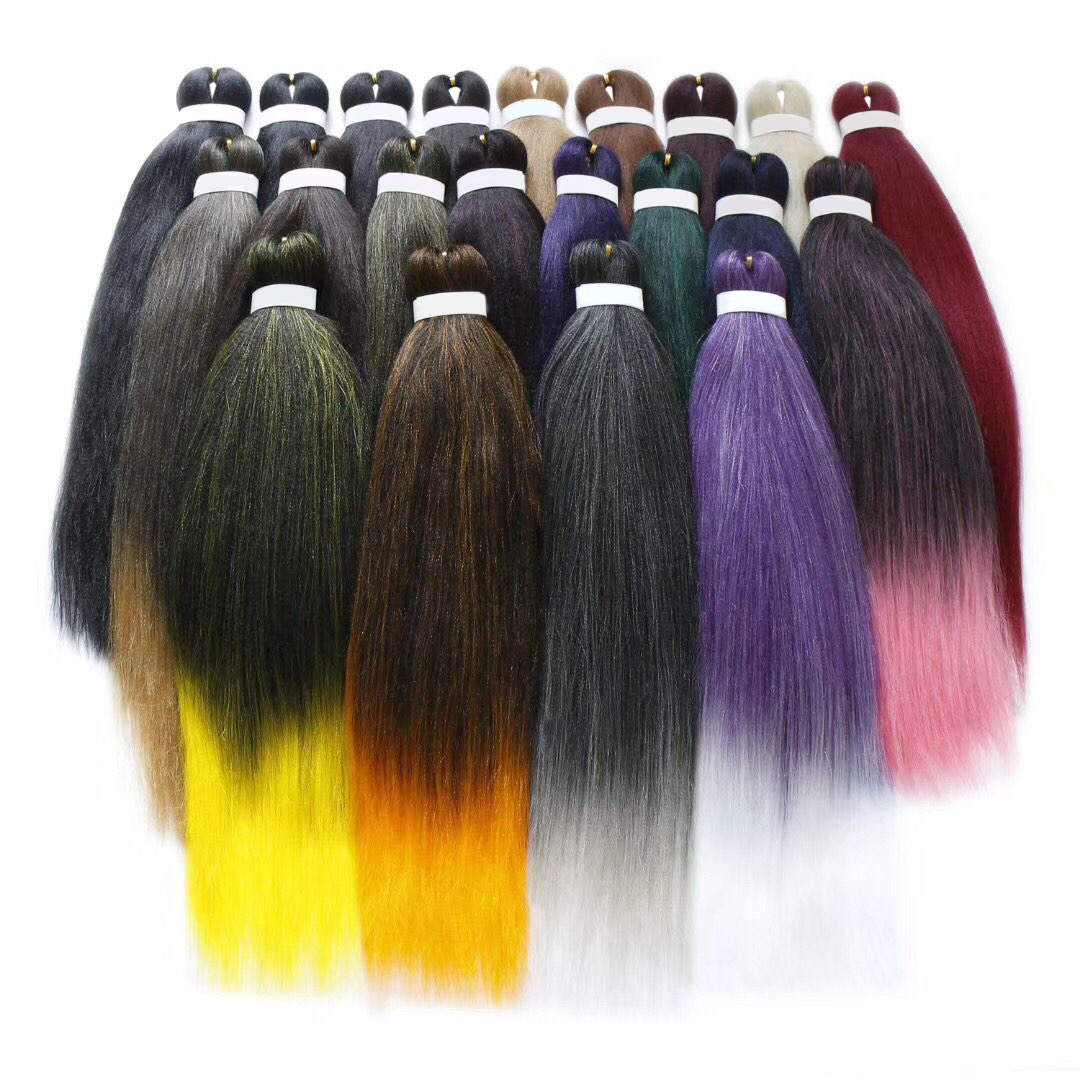 Wholesale Pre Stretched Braiding Hair 100% Japanese Synthetic Hair Extension Braiding Hair