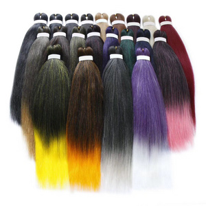 Wholesale Pre Stretched Braiding Hair 100% Japanese Synthetic Hair Extension Braiding Hair