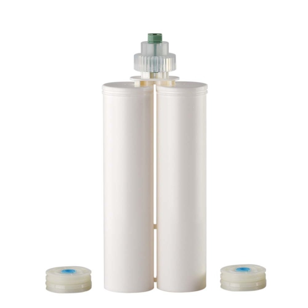 Anti Channeling PBT Material AB Epoxy Gun Empty Cartridge Case 400ml 1:1 with Mixing Tube