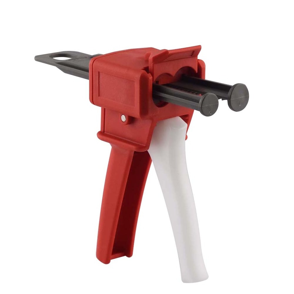 Latest Style Chinese Red 50ml AB Glue Cartridge 2:1 1:1 Manual Dispense Gun with Cartridge Combinations