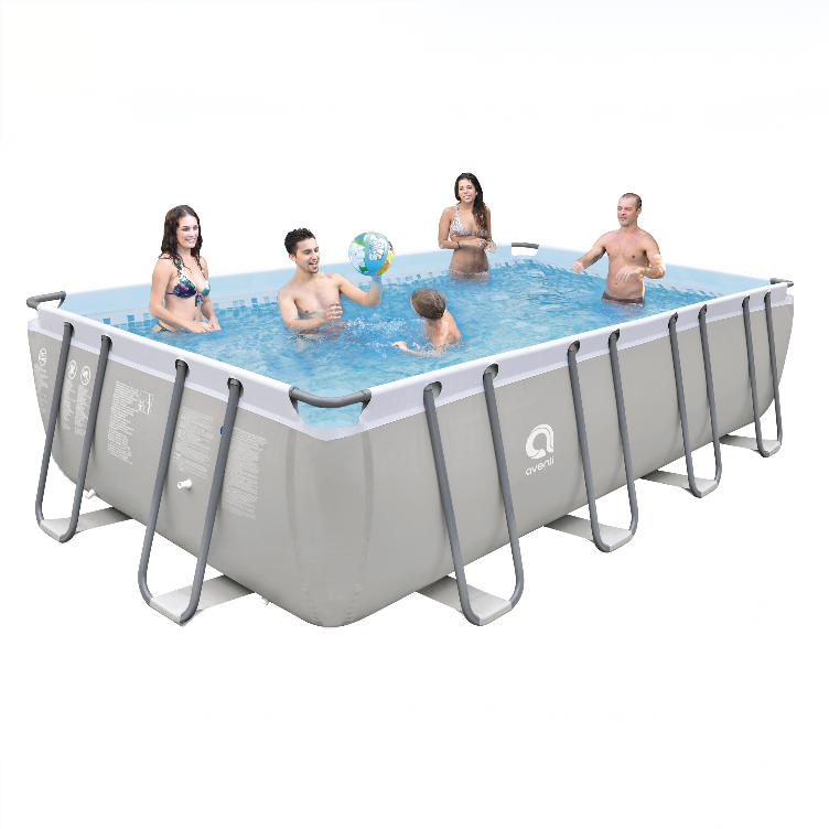 High Quality Fast Shipping Wholesale China Large Rectangular Frame Above Ground Family Use Swimming Pool