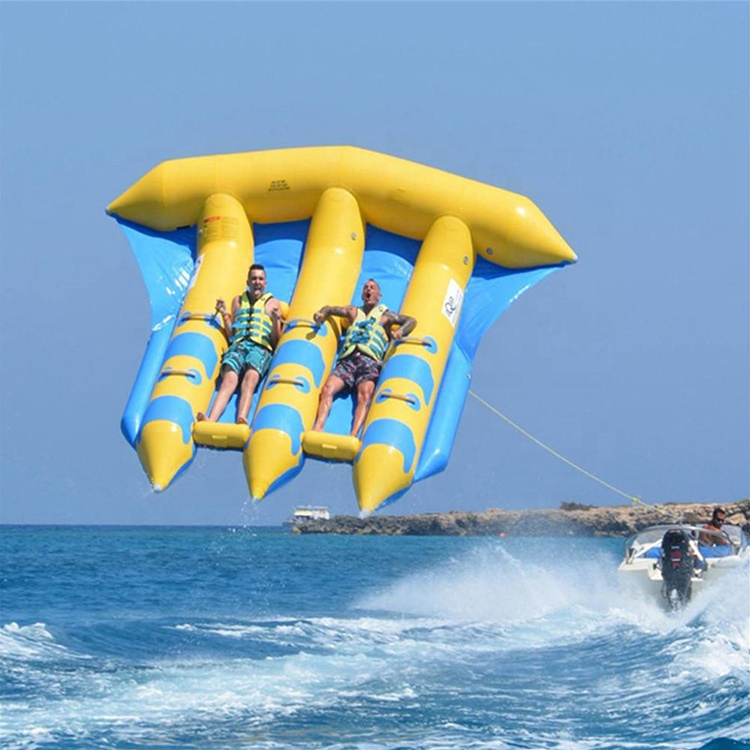 Inflatable Water Banana Boat Inflables 5 6 3 10 Person Fun Inflatable Spinning Towable Tube Flying Fish Flyfishing For Boating