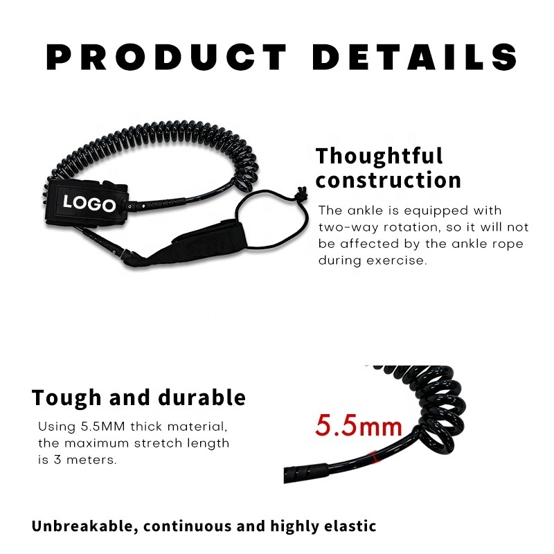 Quick Release Swivel Waist Leash Custom High Quality Surf Leash