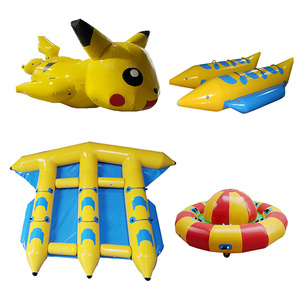 Inflatable Water Banana Boat Inflables 5 6 3 10 Person Fun Inflatable Spinning Towable Tube Flying Fish Flyfishing For Boating