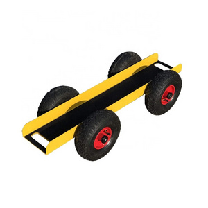 Heavy Duty Tire Transport Wheelbarrow 4 Wheel Cart 300KGS Capacity Drywall Panel Moving Dolly