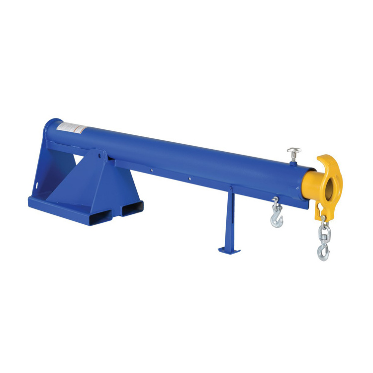 Heavy Duty Forklift Telescoping Jib Boom Crane, 4000 Lb. Capacity, Blue Painting/Telescoping Jib Boom Crane Forklift Attachment