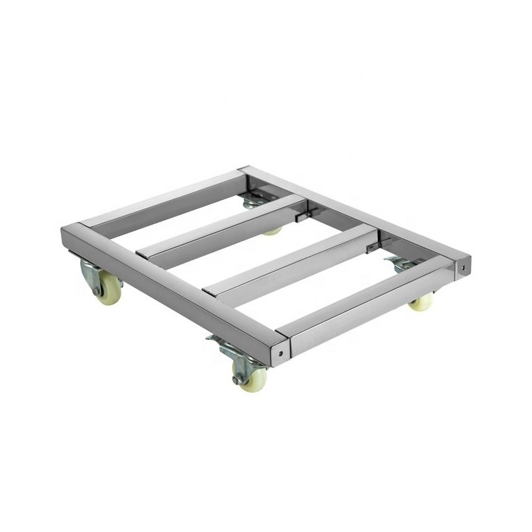 1600LB Capacity Heavy Duty Movers With 4 Swivel Wheels Stainless Steel Furniture Moving Dolly