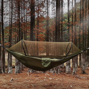 Hiking gear Automatic Quick-opening Mosquito Net Hammock Outdoor Camping Pole Hammock swing  Anti-rollover Nylon Rocking Chair