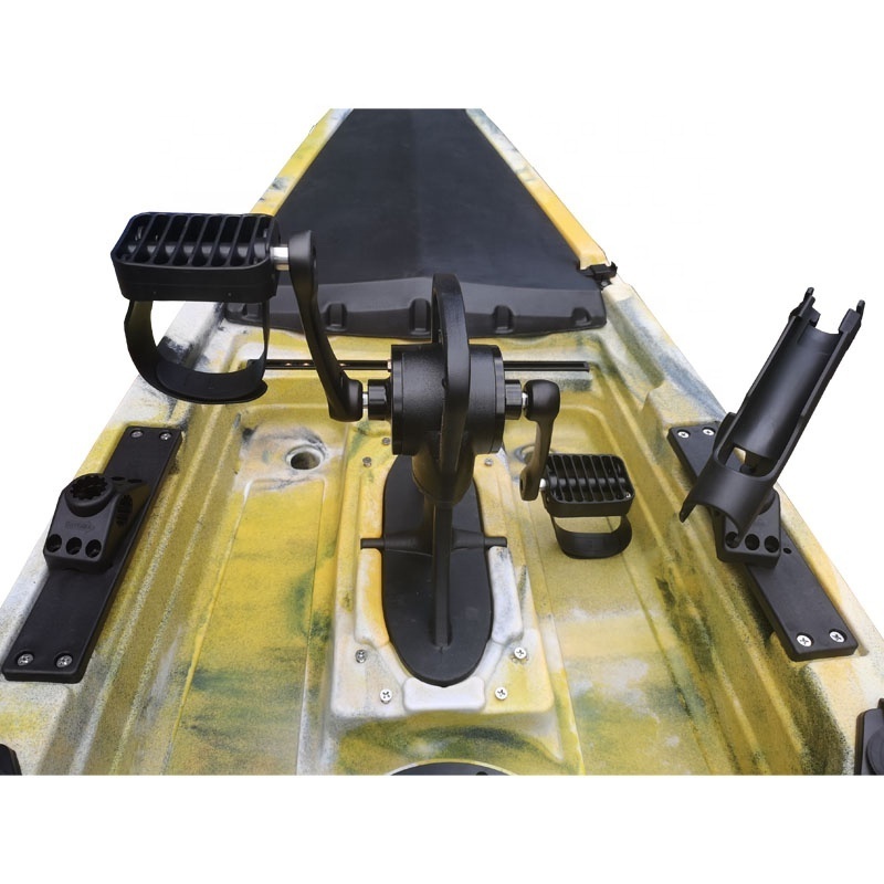 Factory cheap price sea pedal drive plastic fishing kayak and accessories with stabilizer