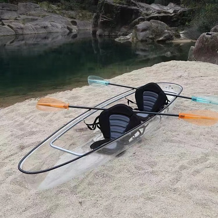 clear kayak transparent canoe clear crystal kayak see bottom canoe glass bottom rowing boat PC ship fishing kayak