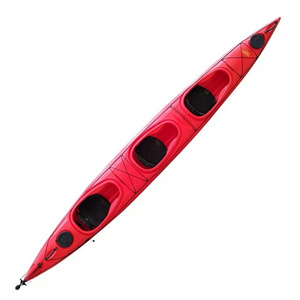 Three person ocean boat canoe pieces strong hull body roto-molded three person sit in kayak for touring and rent business