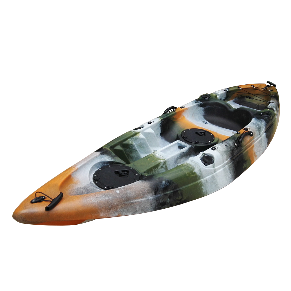 Light weight hot sale cheap rotomolded plastic small fishing boat from China manufacturer sit on top kayak for sale