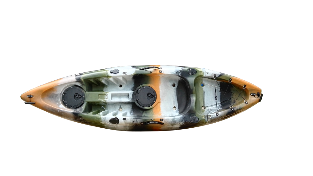 Light weight hot sale cheap rotomolded plastic small fishing boat from China manufacturer sit on top kayak for sale