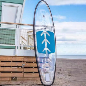 Surfboard sup popular ins transparent surfboard standing paddle novice water racing adult clear board clear SUP paddle board