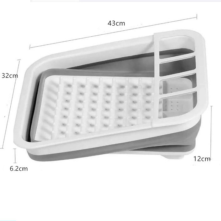 Kitchen adjustable dish drying rack foldable dish drying rack collapsible dish drying  rack and plate storage holder