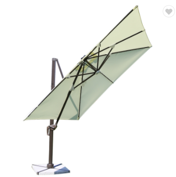 Outdoor Aluminum Roma Umbrella 3*3M Sun Parasol Hanging Waterproof Cantilever Garden Restaurant Patio