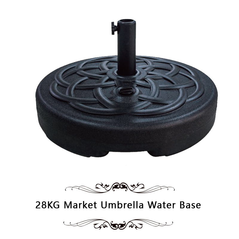 8kg/12kg/14kg/19kg/25kg rose base resin water fill base market umbrella base patio umbrella parts