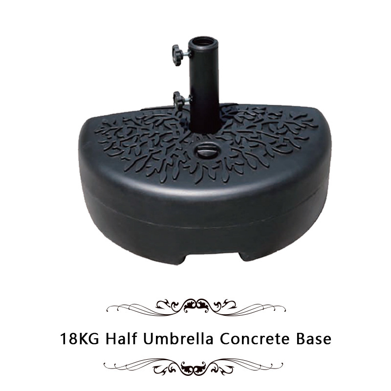 8kg/12kg/14kg/19kg/25kg rose base resin water fill base market umbrella base patio umbrella parts