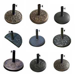 8kg/12kg/14kg/19kg/25kg rose base resin water fill base market umbrella base patio umbrella parts