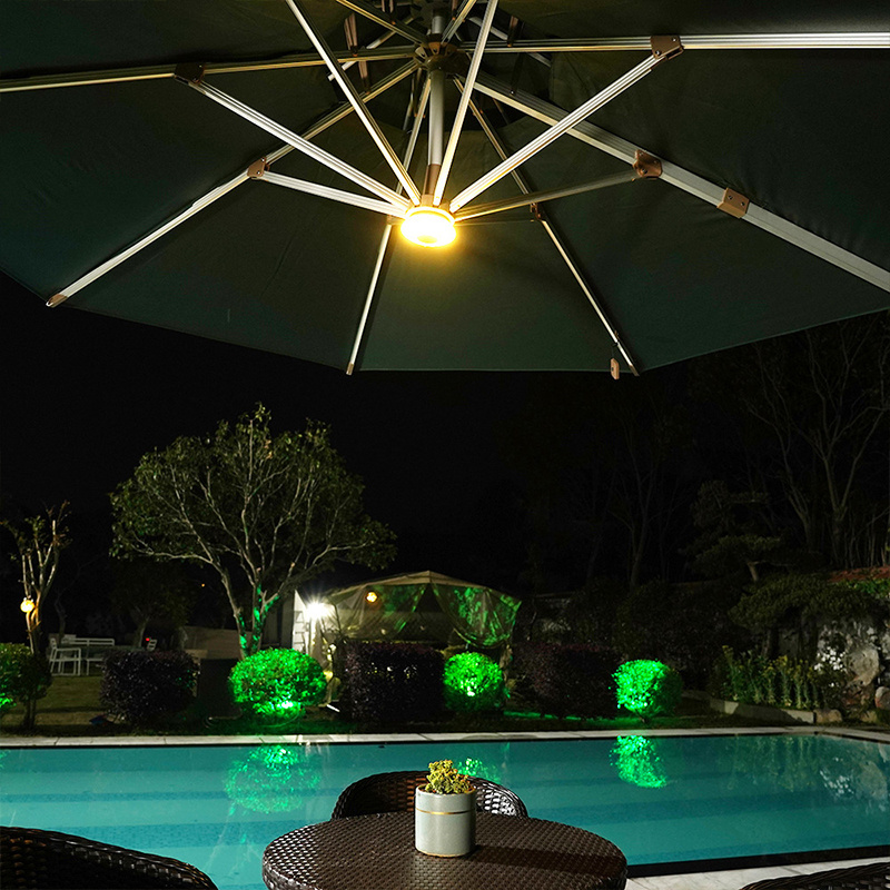 Remote Control Patio Umbrella Light Battery Operated  Roman Umbrella Light for Outdoor