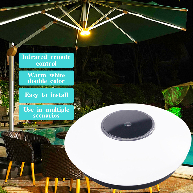 Remote Control Patio Umbrella Light Battery Operated  Roman Umbrella Light for Outdoor