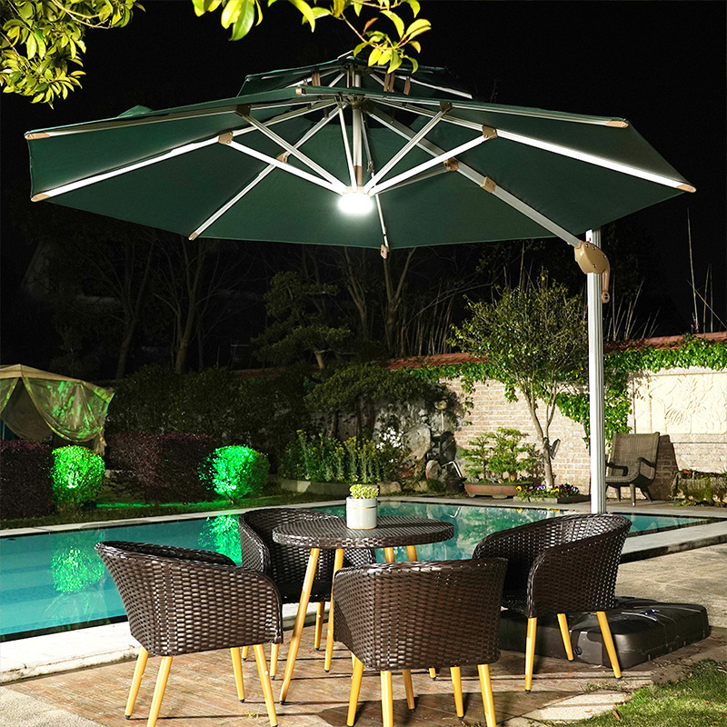 Remote Control Patio Umbrella Light Battery Operated  Roman Umbrella Light for Outdoor