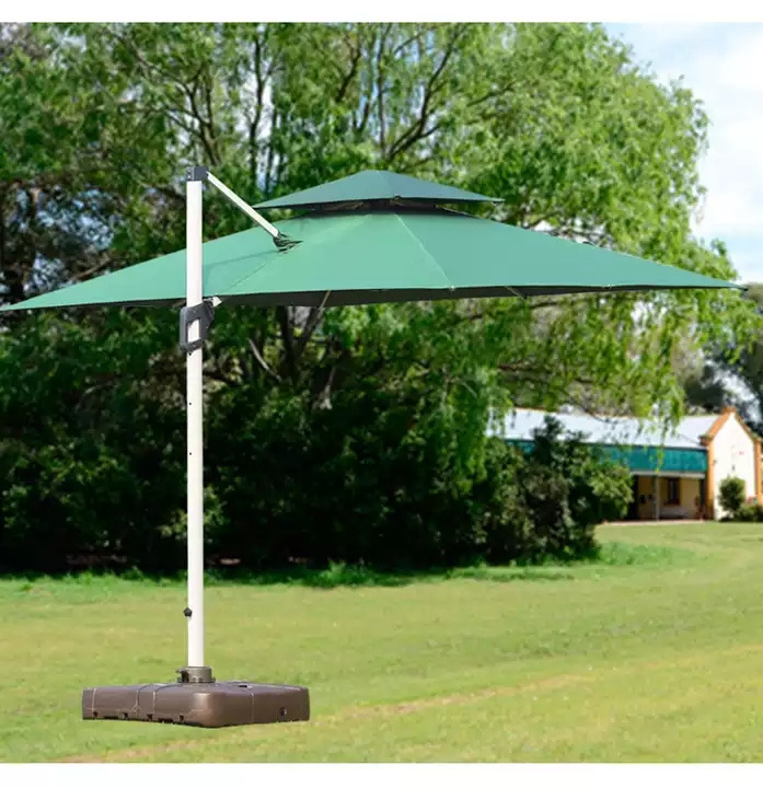 outdoor garden umbrella Aluminum 3m hanging parasols 10 ft Cantilever commercial beach sun patio umbrellas