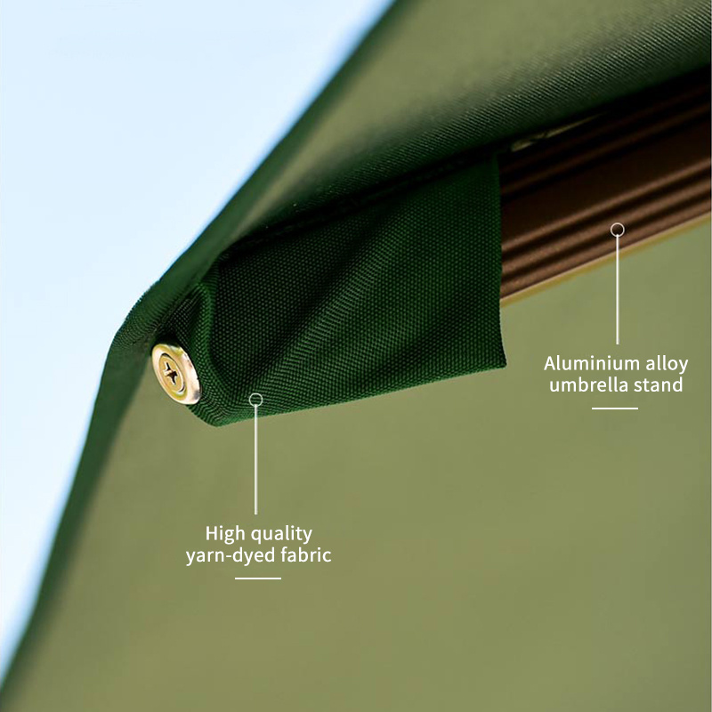 Good quality Factory Directly Outdoor Heavy Duty Umbrella Khaki Green Outdoor Umbrella Patio Umbrella