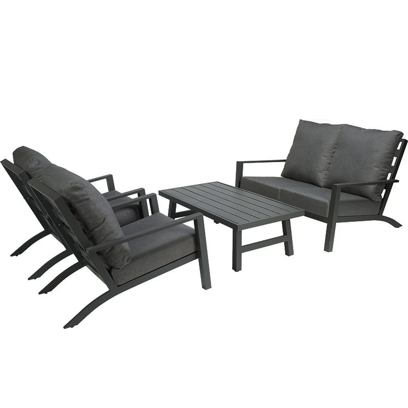 Modern Garden Sets Aluminum Conversation Sets With Staple fiber cloth Outdoor Furniture Sofa backyard sofa garden couch