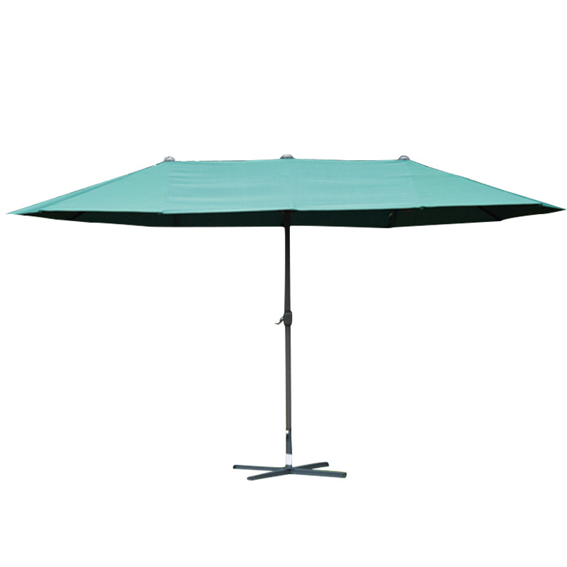 New Design Twin Umbrella Double Patio Umbrella Suitable For Four People, Garden Umbrella For Cafe, Yard, Beach, Outside