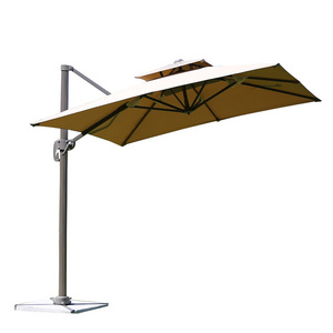 Luxury Garden Sunshade Uv Resistant Hanging Cantilever Parasol Commercial Patio Outdoor Umbrella