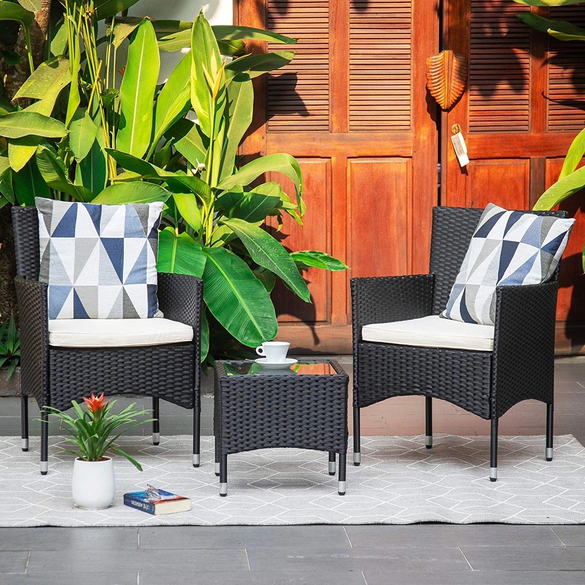 High Quality Outdoor Furniture Rattan Garden Sets Rattan Outdoor Furniture All Weather Wicker