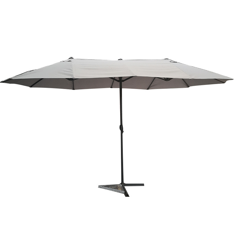 Large Double-Sided  Twin Outdoor Sunshade Parasol Big Size Commercial Garden Patio Umbrellas